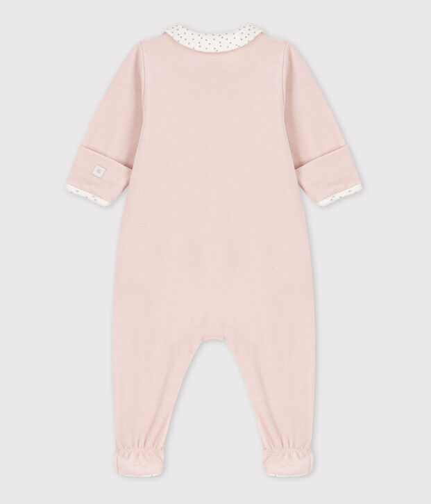 Dors bien b&eacute;b&eacute; en velours rose