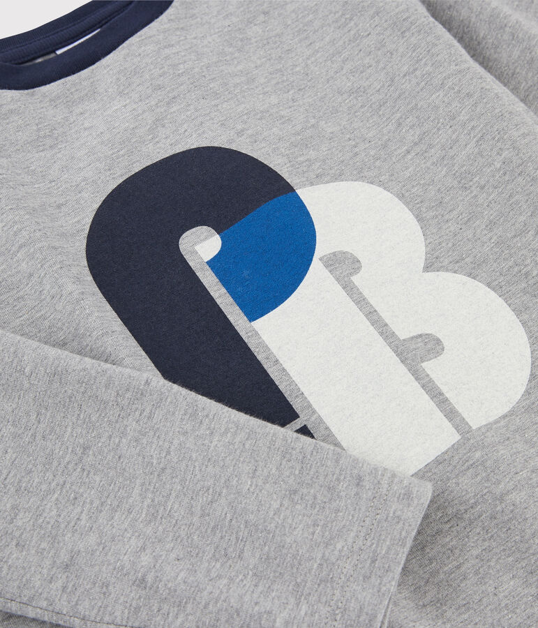 Tee-shirt s&eacute;rigraphi&eacute; enfant gar&ccedil;on gris SUBWAY CHINE