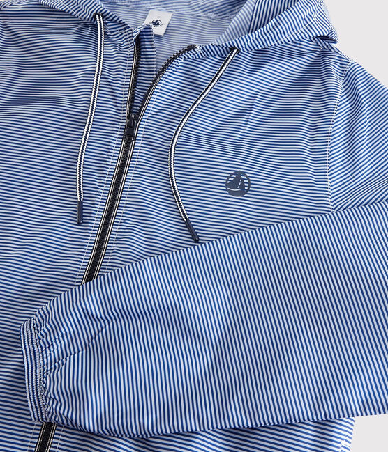 Coupe-vent rayé Femme/Homme bleu SURF/blanc MARSHMALLOW