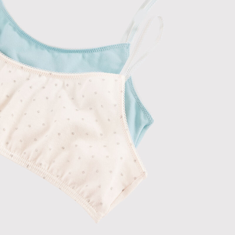 Lot de 2 brassi&egrave;res &agrave; paillettes fille multicouleur