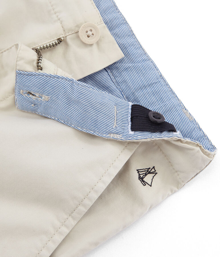 Bermuda enfant gar&ccedil;on beige