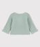 Cardigan en tricot de coton biologique bébé vert HERBIER