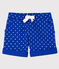 Short bébé garçon imprimé bleu SURF/blanc MARSHMALLOW