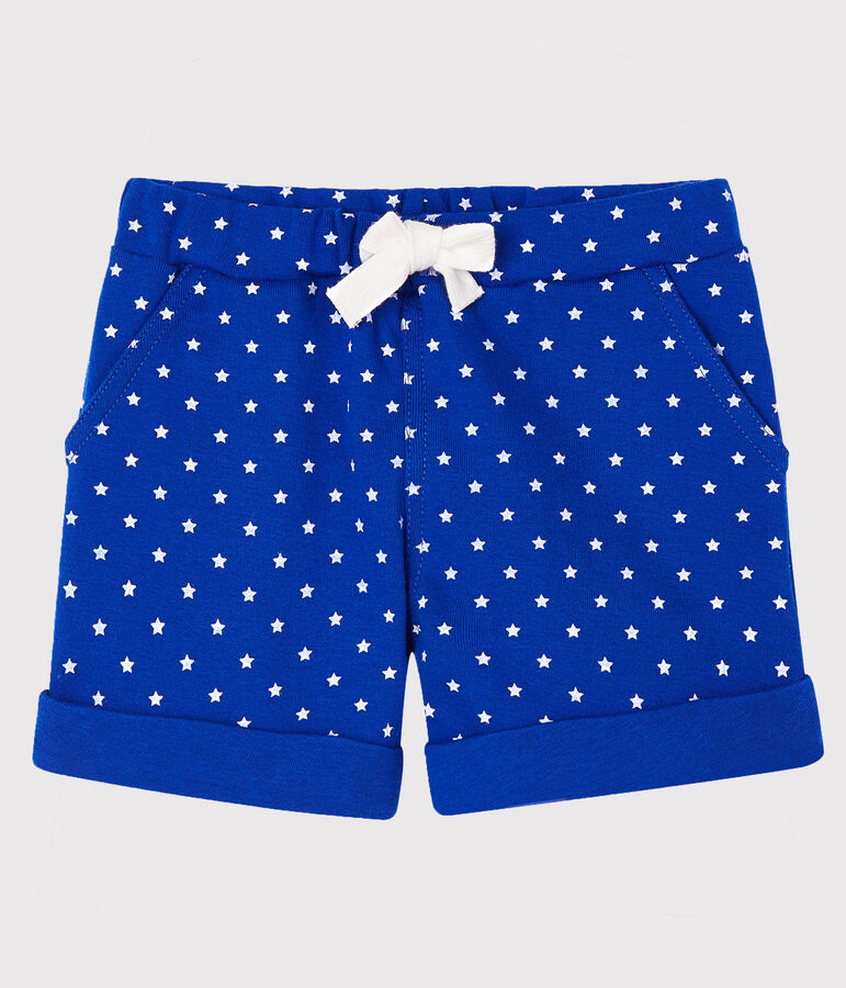 Short b&eacute;b&eacute; gar&ccedil;on imprim&eacute; bleu/blanc