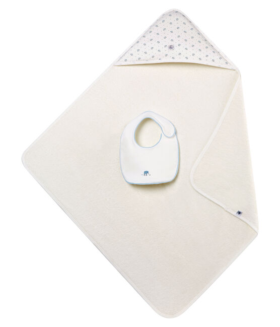 Coffret carré de bain et bavoir bébé garçon variante 1