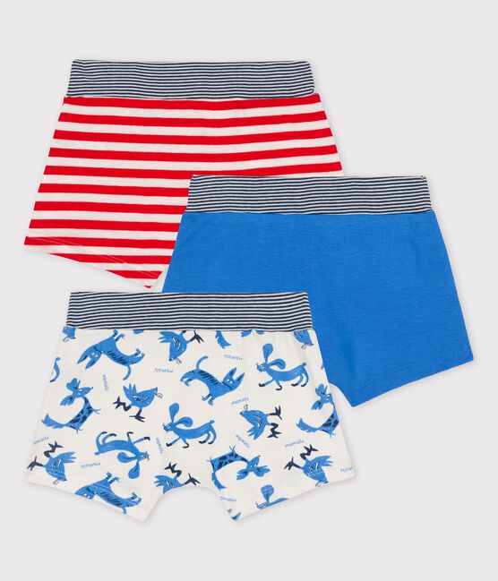 Lot de 3 boxers petit garçon animaux en coton variante 1