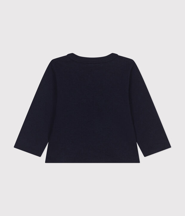 Cardigan en coton b&eacute;b&eacute; bleu marine