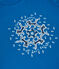 T-shirt manches courtes en coton bio enfant fille bleu DELFT