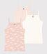 Lot de 3 chemises à bretelles nuage en coton enfant