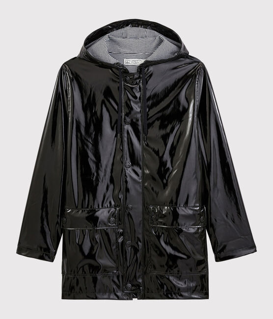 manteau cire femme noir