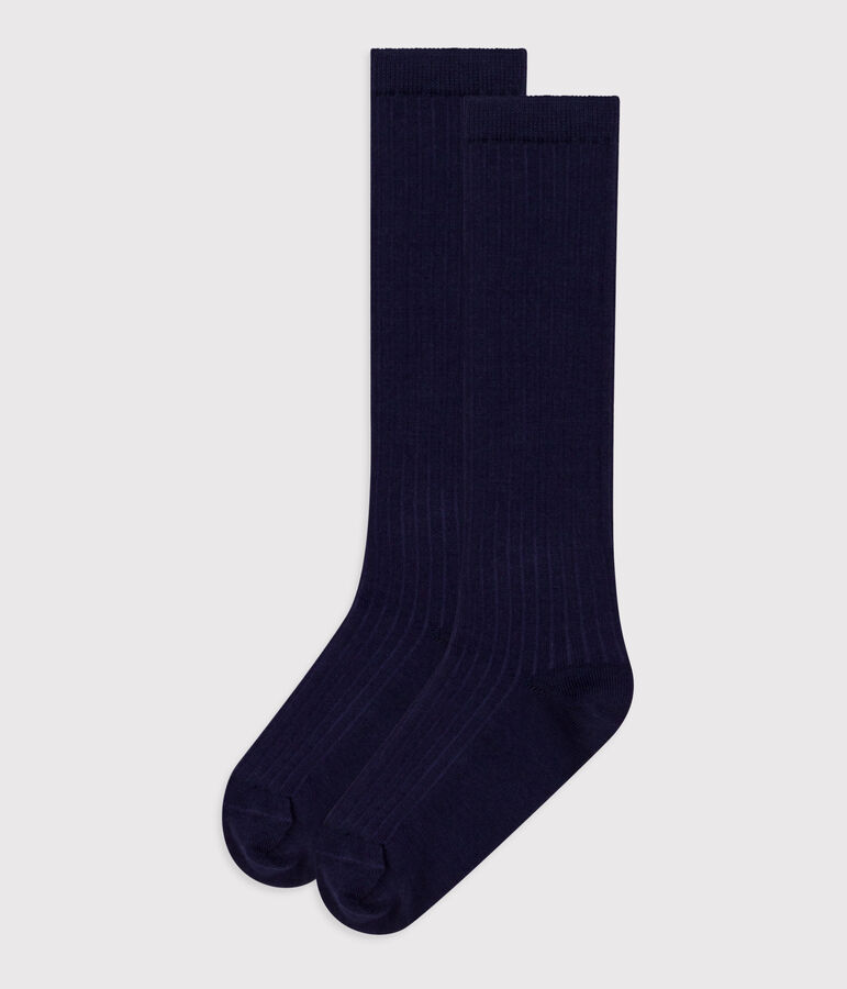 Chaussettes hautes enfant en laine et coton variante 1