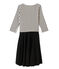 Robe femme trompe l'œil beige COQUILLE/bleu SMOKING