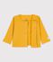 Cardigan en coton et lyocell bébé jaune OCRE
