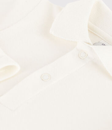 Body bébé col polo en coton uni (Petit Bateau) - Image 1