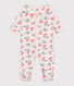 Pyjama bébé en coton fleuri