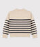 Pull en laine marinière Femme blanc AVALANCHE/bleu SMOKING
