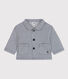Veste courte bébé en toile rayée