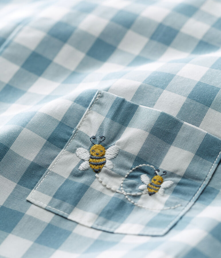 Combicourt b&eacute;b&eacute; gar&ccedil;on bleu FONTAINE/blanc MARSHMALLOW