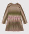 Robe manches longues en coton enfant fille MILITARY/ CHARME BRILLANT