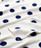 Chemise de nuit à pois fille en coton biologique blanc MARSHMALLOW/bleu MEDIEVAL