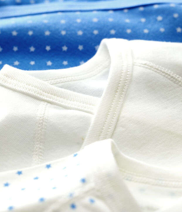 Lot de 3 bodies b&eacute;b&eacute; en coton biologique multicouleur