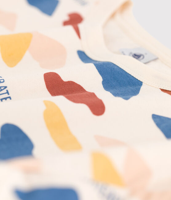 Tee-shirt BOXY imprimé Femme blanc AVALANCHE/ MULTICO