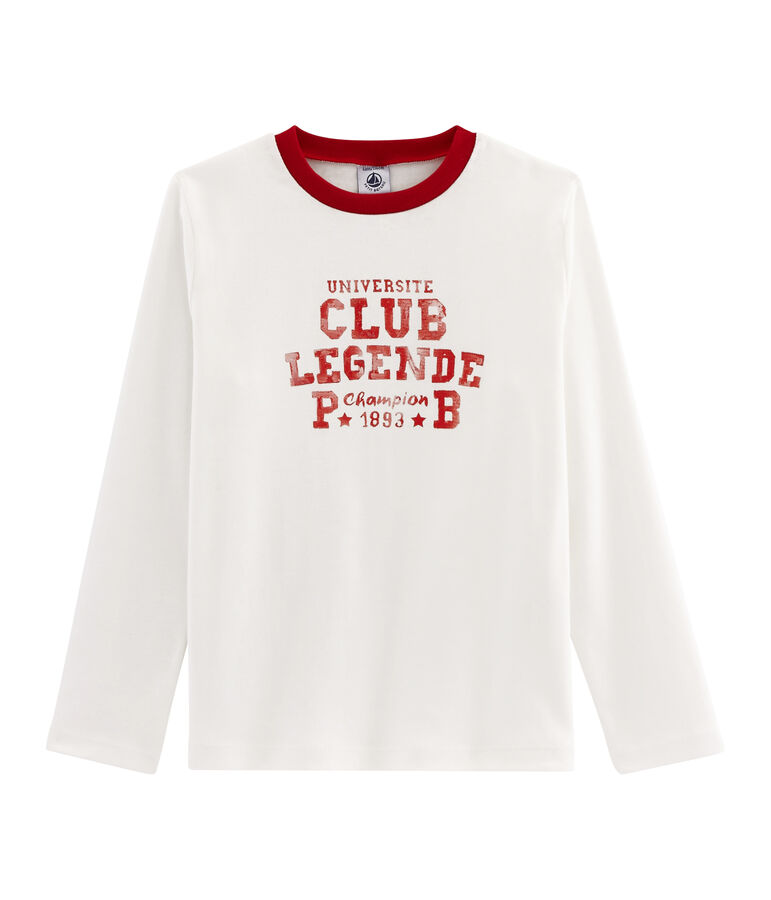 Tee-shirt enfant garcon blanc