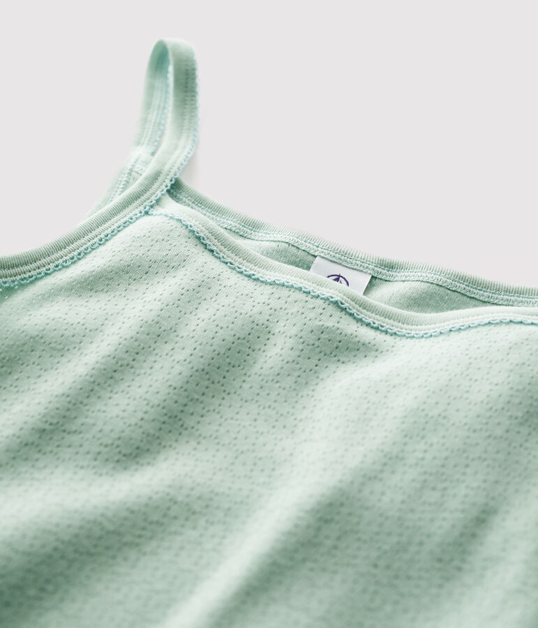 Chemise &agrave; bretelles L'ICONIQUE en coton Femme vert