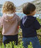 Sweatshirt à capuche bébé en bouclette éponge blanc AVALANCHE/ STOP