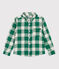 Chemise à carreaux en flanelle enfant garçon MATCHA/ AVALANCHE