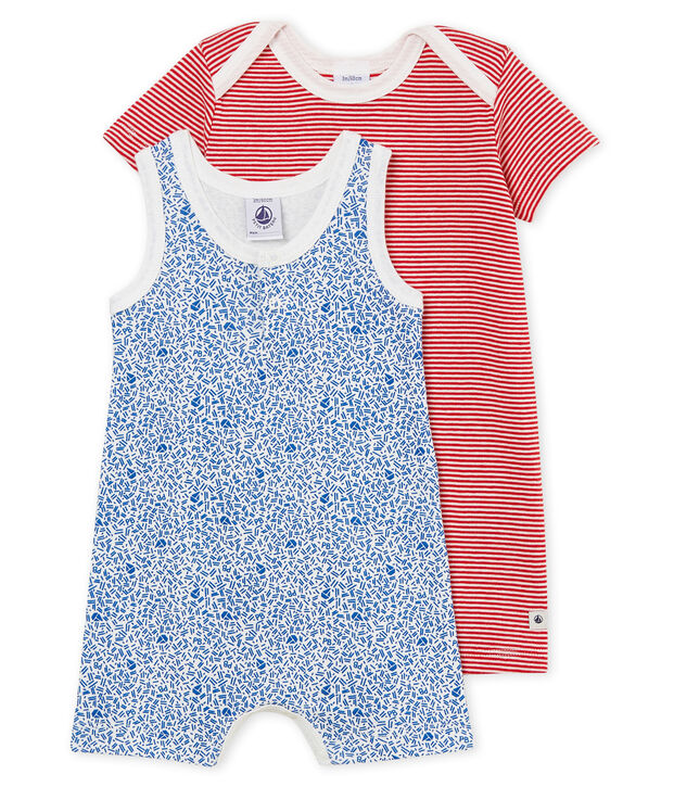 Duo de combicourts b&eacute;b&eacute; gar&ccedil;on en c&ocirc;te multicouleur