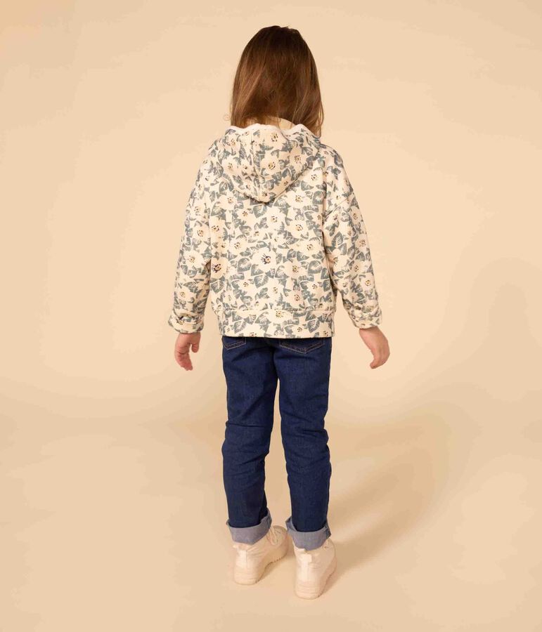 Sweatshirt &agrave; capuche en molleton enfant fille AVALANCHE+POLOCHON/ MULTICO