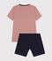 Pyjama short en coton junior bleu SMOKING/blanc MULTICO
