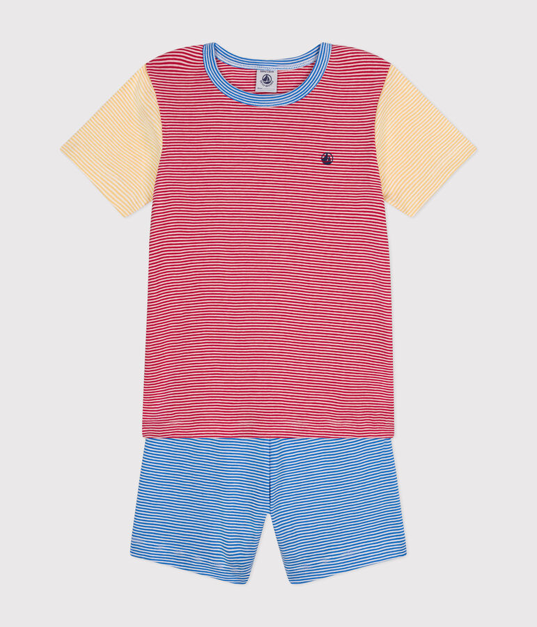 Pyjama short ray&eacute; en coton enfant CORRIDA/ MULTICO