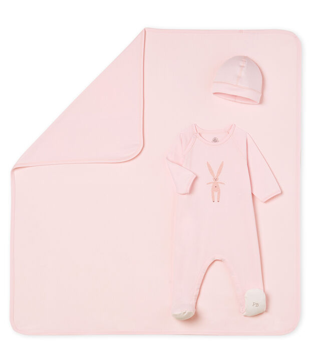 Coffret cadeau 3 pi&egrave;ces b&eacute;b&eacute; mixte multicouleur