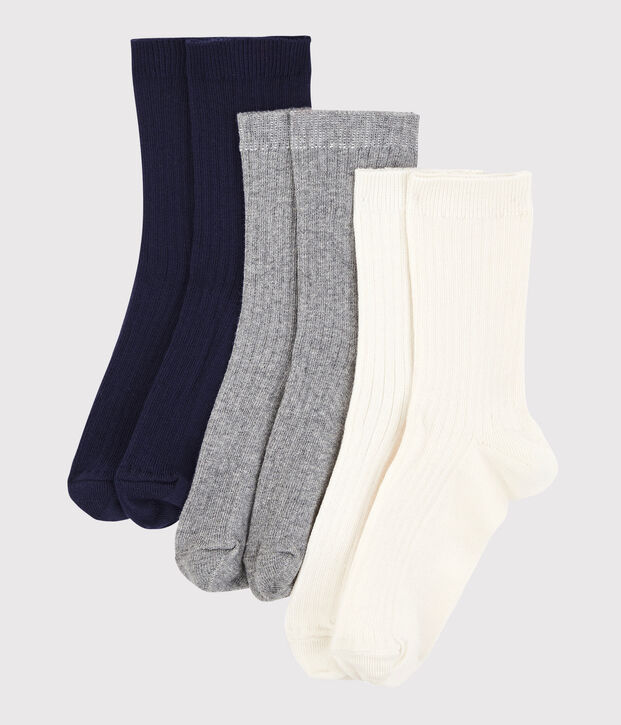 Lot de 3 paires de chaussettes gar&ccedil;on multicouleur