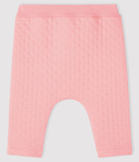 Caleçon bébé en tubique matelassé rose CHARME