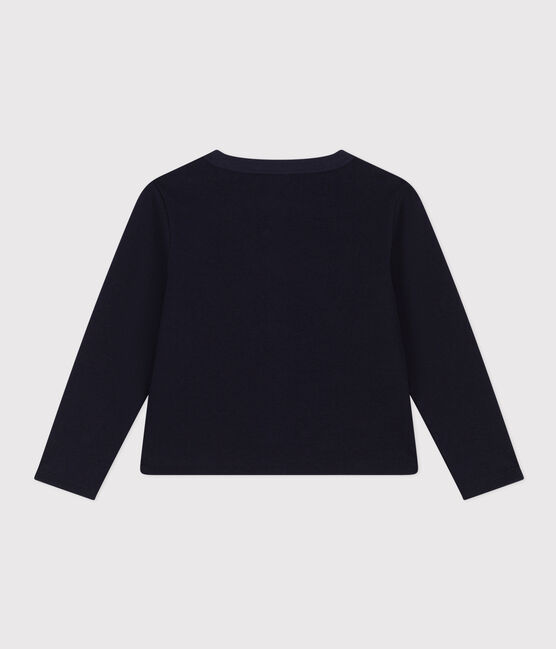 Cardigan en coton enfant fille/garçon bleu SMOKING