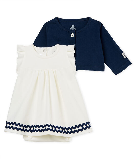 Robe body et cardigan bébé fille variante 1