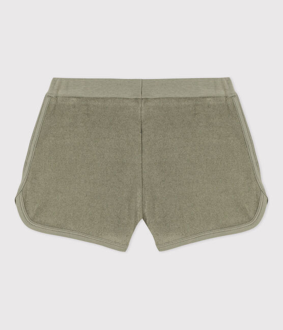Short en bouclette éponge enfant fille vert MARECAGE