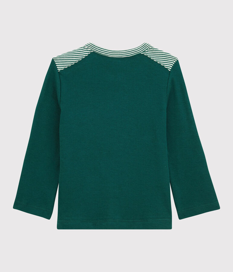 Tee-shirt en coton b&eacute;b&eacute;. vert PINEDE