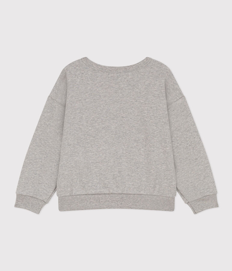 Sweatshirt en molleton enfant gar&ccedil;on gris