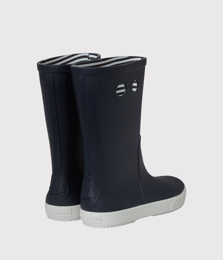 Bottes de pluie enfant gar&ccedil;on-fille bleu