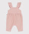 Salopette en velours bébé rose SALINE