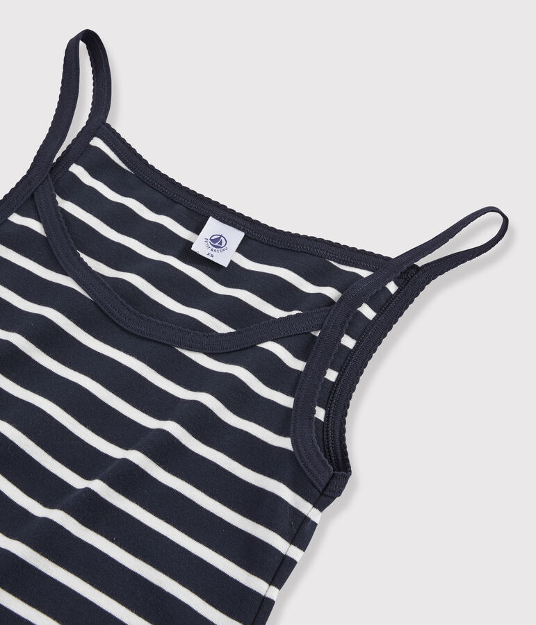 Nuisette ray&eacute;e Femme bleu/blanc