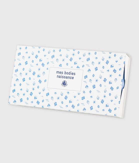 Lot de 5 bodies croisés manches longues bébé en coton biologique variante 2