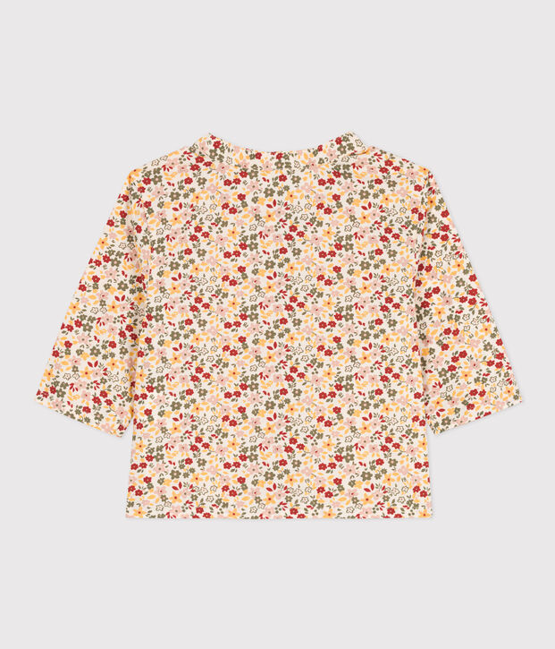 Chemise b&eacute;b&eacute; imprim&eacute;e en popeline &eacute;cru/multicouleur