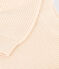 Pull en côte anglaise en coton Femme écru AVALANCHE