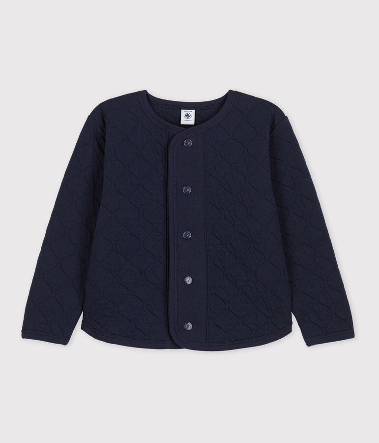 Cardigan en tubique enfant fille bleu SMOKING