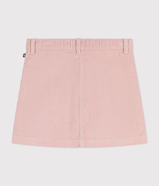 Jupe en velours enfant fille rose SALINE